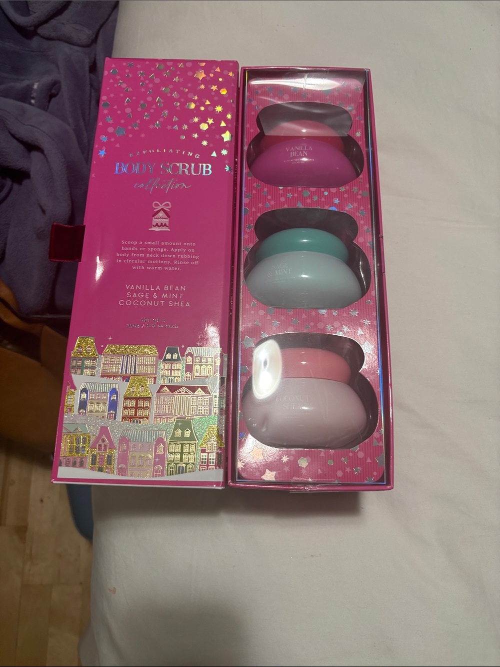 Body Scrub Collection Gift Set - Pink